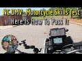 NC Motorcycle License Test EXACT DMV Road Test Maneuvers North Carolina 2026