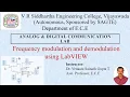 ADC lab - Frequency Modulation and Demodulation using LabVIEW