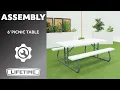 Lifetime 6 Classic Folding Picnic Table Lifetime Assembly