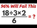 A BASIC Math Problem MANY Will Get WRONG