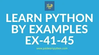 Learn Python By Examples Exercises 41-45