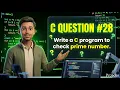 C Programming Question Check Prime Number in C