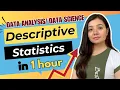 Descriptive Statistics for Data Analysis and Data Science in 1 hour