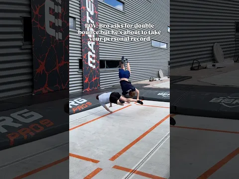 I Almost Ended Bro’s Carreer 💀 #shorts #youtubeshorts #adrenaline #sports #trampoline
