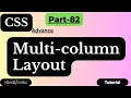 CSS Multiple Column Layout Tutorial in Hindi Create Multi-Column Layout Easily