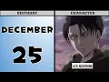 ATTACK ON TITAN CHARACTERS BIRT AYS