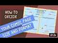 How to Decide your Comic Size and Format