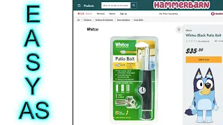 Installing a patio bolt is something most people can do easily