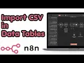 How To Import CSV Files Into n8n Read Data Automate Spreadsheets 2026