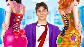 الطالبة المحبوبة مقابل الطالبة الغير محبوبة تحويل من متفوقة إلى ملكة الجامعة 