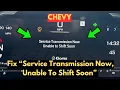 How To Fix Service Transmission Now Unable To Shift Soon In Chevy