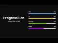 Responsive progress bar using HTML and CSS only