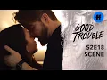 Good Trouble Season 2 Finale Evan Mariana Kiss For The First Time Freeform