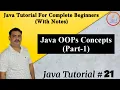 Java OOPs Concepts Part-1 Object Oriented Programming Java Tutorial For Complete Beginners
