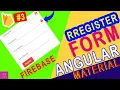 Angular Material Register Form With Firebase Integrate Firebase into Angular Technical Tips