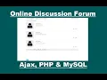 Online Discussion Forum System PHP Projects