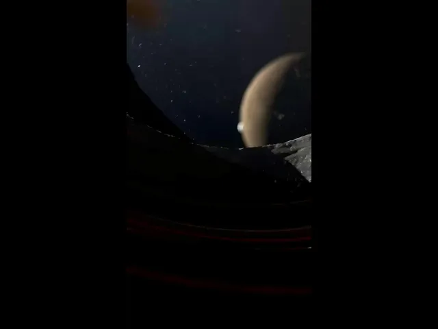NASA astronaut films Moon on iPhone during mission