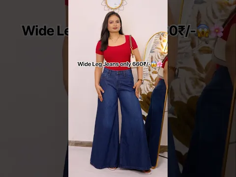 Wide leg jeans Starting 660₹/-😱🌸