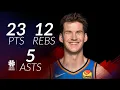 Branden Carlson 23 pts 12 rebs 5 asts vs Nuggets season