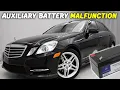 How to replace Mercedes E350 W212 Auxiliary Battery that has malfunctioned for year 2009-2016