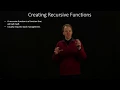 10 Creating Recursive Functions