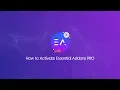 How to Activate Essential Addons for Elementor PRO