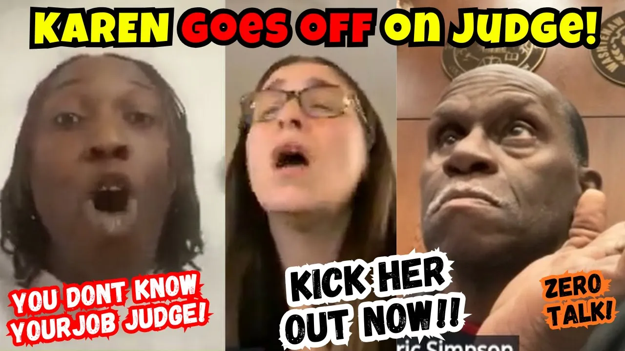 DEFIANT KAREN Knows SHE is Right and Tries to BULLY Judge Who Kicks Her OUT! JUST SHUT UP!