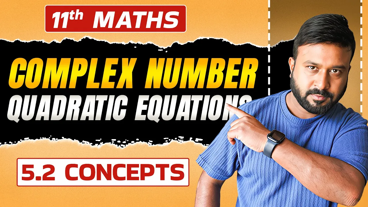 📘 Class 11 Maths Ch 5 | 🔢 Ex 5.2 Concepts | Complex Numbers & Quadratic Equations | Rohit Sir