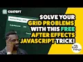 Free After Effects Script Create a perfect grid in 1 click