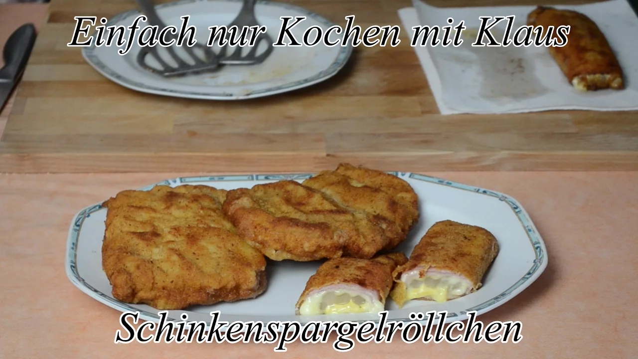 In Schinkenröllchen muss nicht immer Spargel sein, so ist es aber wohl die klassischste Weise Schink. 