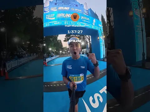 TIMBOI LARI PACE 4 DI HALF MARATHON POCARI SWEAT RUN BANDUNG 2026!😱