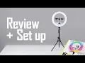 Walmart Vivitar Creator Series 18 RGB Foldable Ring Light with Stand Unboxing Set up