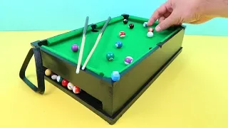 Download Mini Pool Table | Miniature Billiards | Made out of cardboard and marbles MP3
