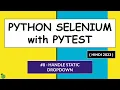 Selenium Python Hindi Tutorial - Handle Static Dropdown