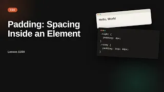 Padding Spacing Inside an Element CSS Tutorial for Beginners