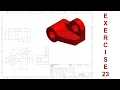 SOLIDWORKS Beginners Tutorial Exercise - 23 with narration
