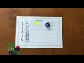 Counting Game with Numbers Sheet and Dice
