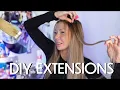 how to tape in extensions on yourself beginner friendly