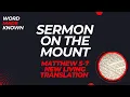 Matthew 5-7 The Sermon on the Mount NLT - Bible Read Aloud with Words