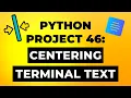 Python Exercise Tutorial Series Exercise 46