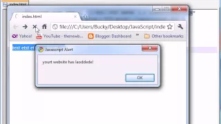 Beginner JavaScript Tutorial 23 onMouseOver onLoad