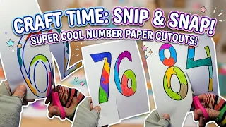 Paper Cut ✂️ Numbers from 61 to 90 