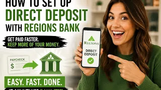 How to set up direct deposit with Regions Bank