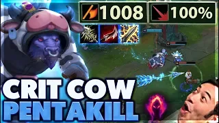 FASTEST BARON SOLO EVER | THIS DAMAGE IS INSANE | 100% CRIT COW - BunnyFuFuu