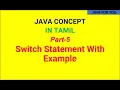 Java switch statement in tamil through example java course in tamil java for you