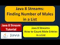 Java 8 Streams Finding Number of Males in a List Streams in Java 8