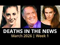Who Died This Week March 2026 Celebrity Deaths More