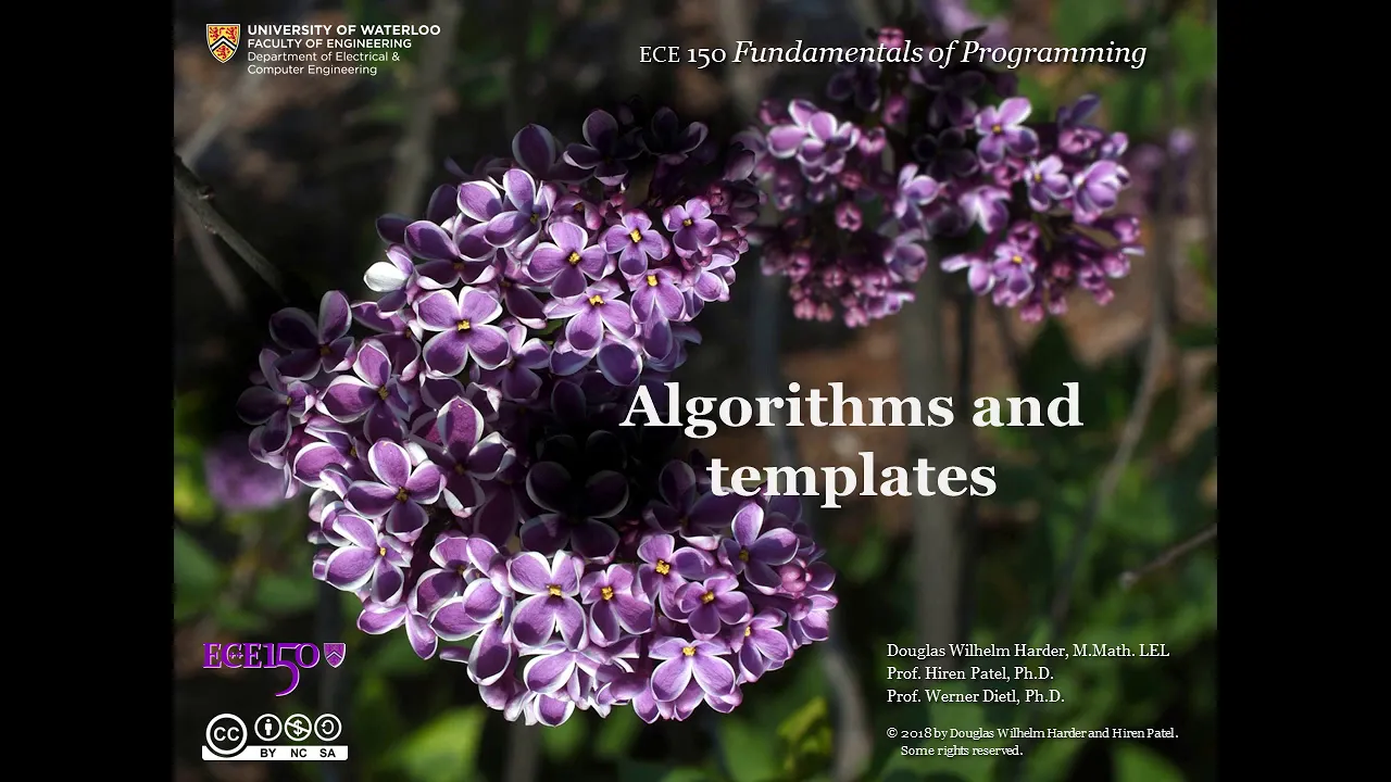 3 Algorithms and templates