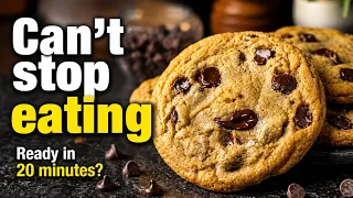 Can’t Stop eating these Chocolate Chip Cookies in 20 Minutes | Crispy Edges Gooey Center 