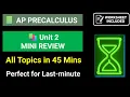 AP Precalculus Unit 2 Review Best 45-Minute Complete Recap for Exam Day